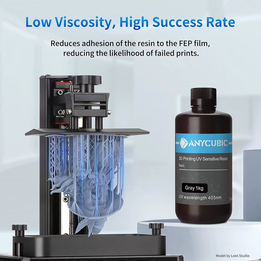 405nm UV Resin for LCD 3D Printer Gray 2kg V3280