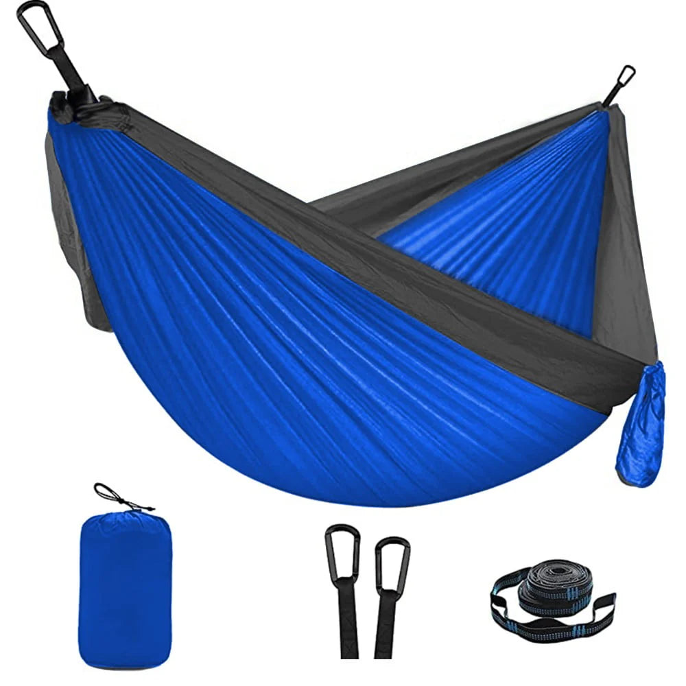 Camping Hammock Double Portable Dark Green W405