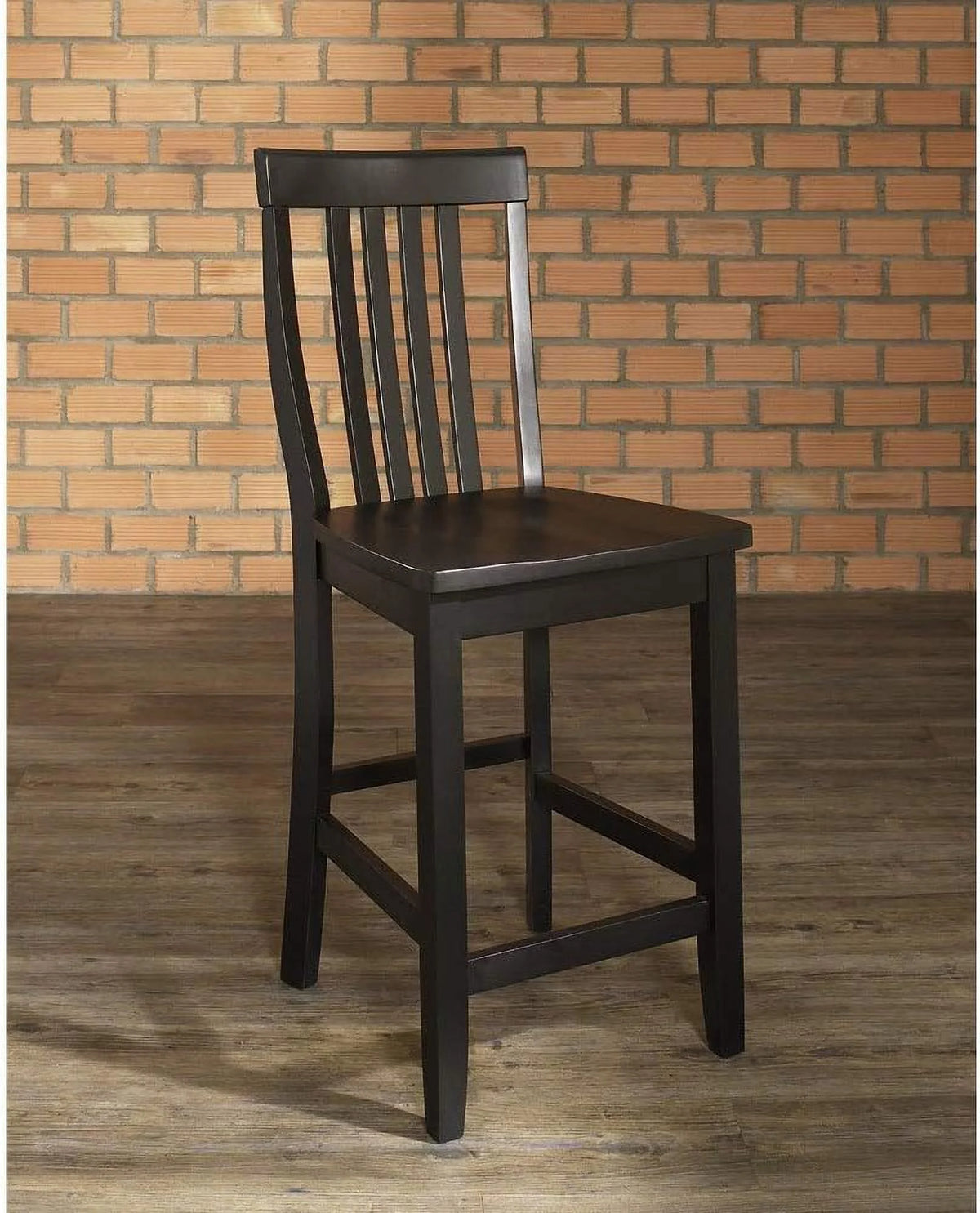 Black 24-Inch Bar Stool Set Of 2 I765107