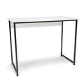 White Office Computer Desk with Metal Legs P6866