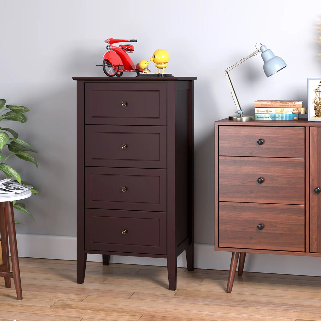 White 4 Drawer Wood Dresser Z992886