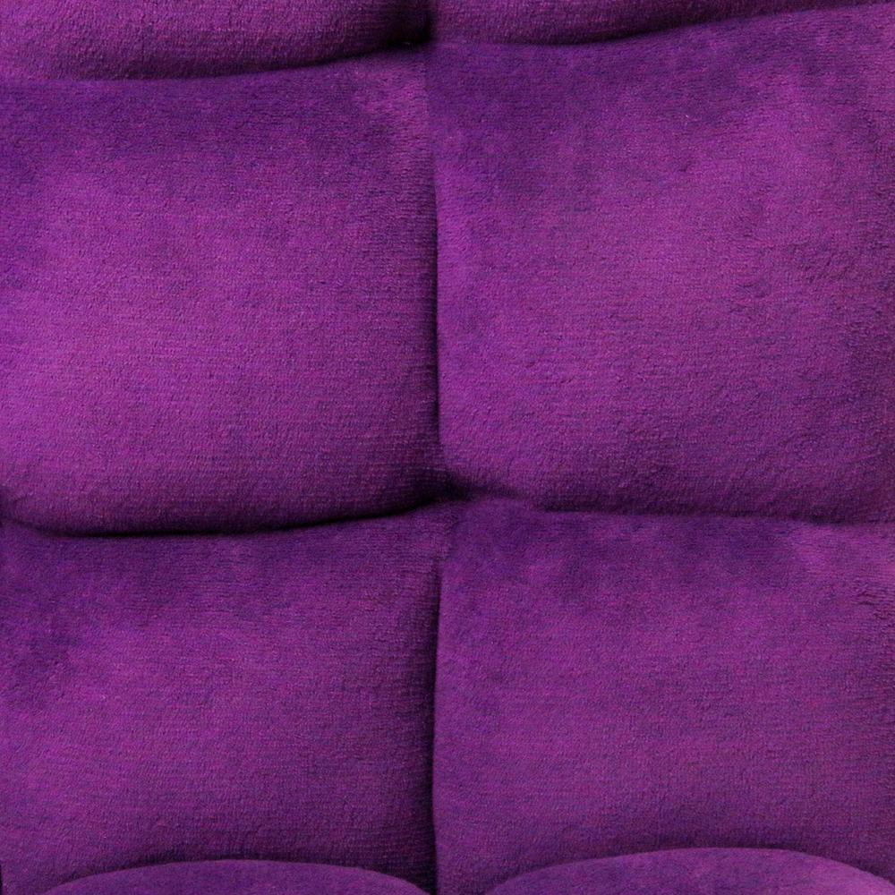 Purple Microfiber Quilted Recliner Chair Z94264