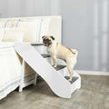 Foldable Wood Carpeted Pet Stairs B47495