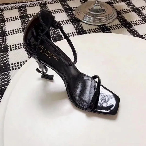 Black 110mm Leather Sandals R455361