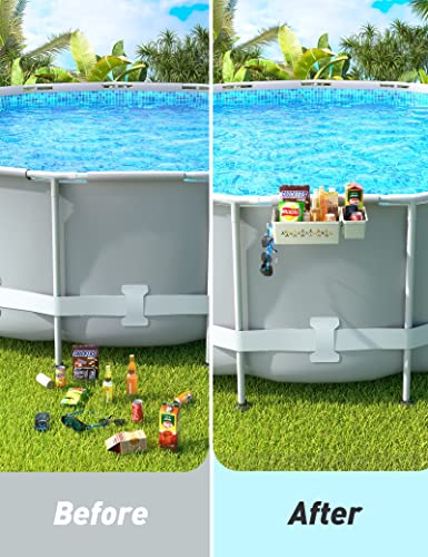Poolside Storage Basket with Cup Holder Z171228