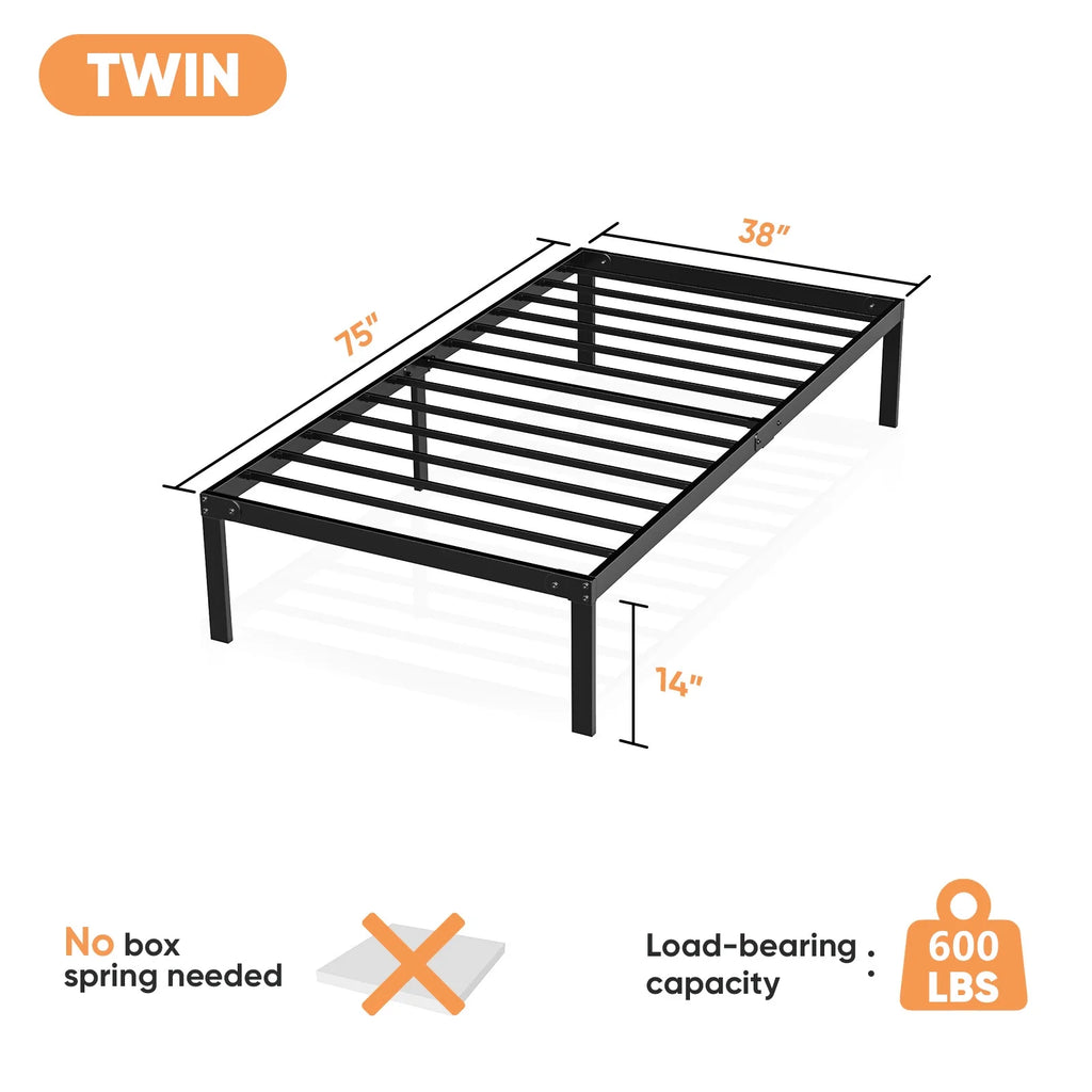 King Metal Platform Bed Frame Q712605