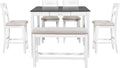 5-Piece Round Dining Table and Chairs Set Q9691