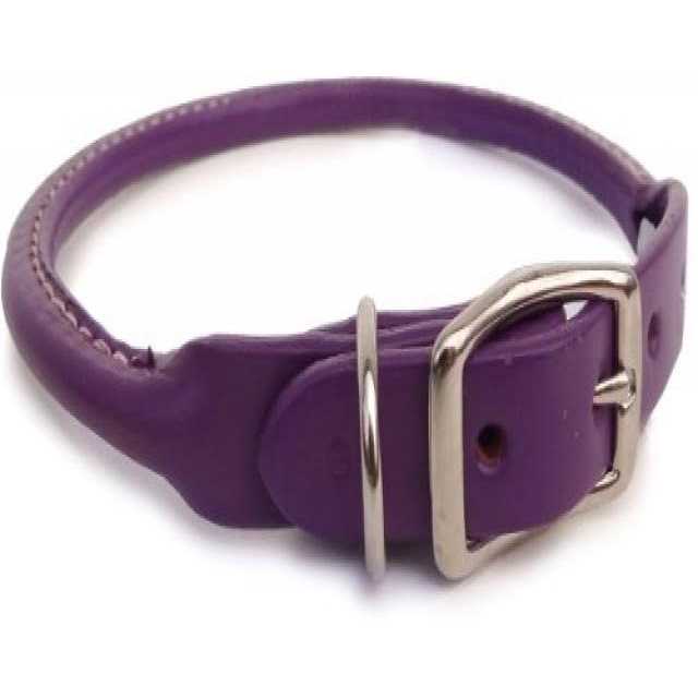 Leather Rolled Dog Collar N34934