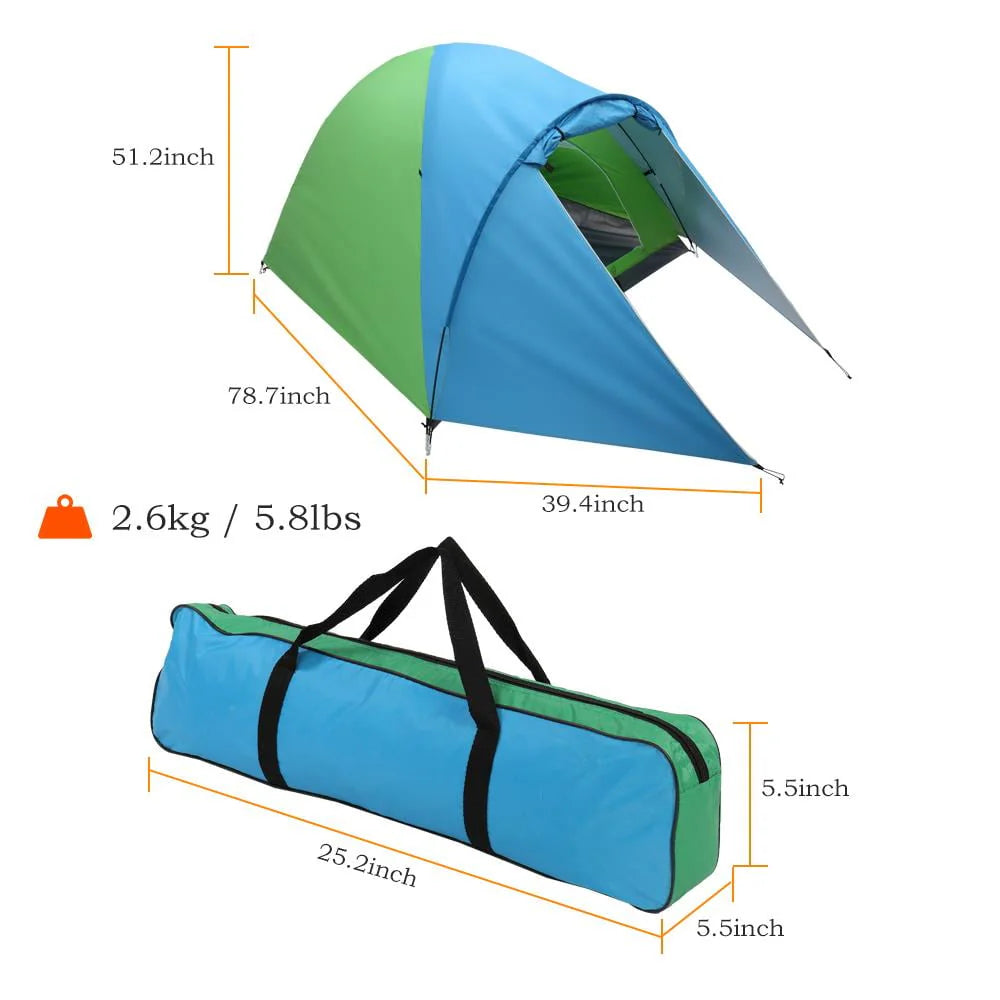 Blue Green Oxford Fabric Single Person Tent A77740