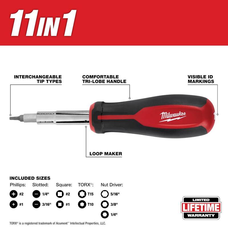 11-in-1 Multi-Tip Screwdriver D72912