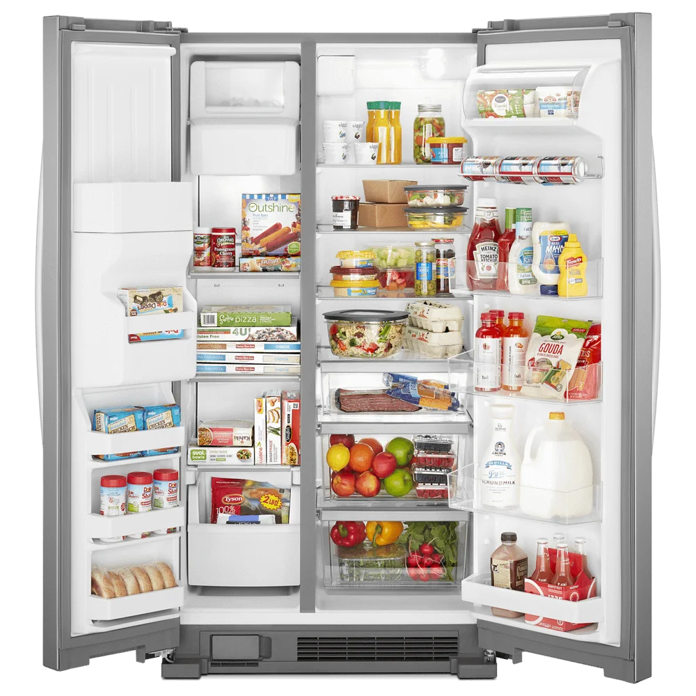 33 Wide 21.4 Cu. Ft. Side By Side Refrigerator - White Q508448