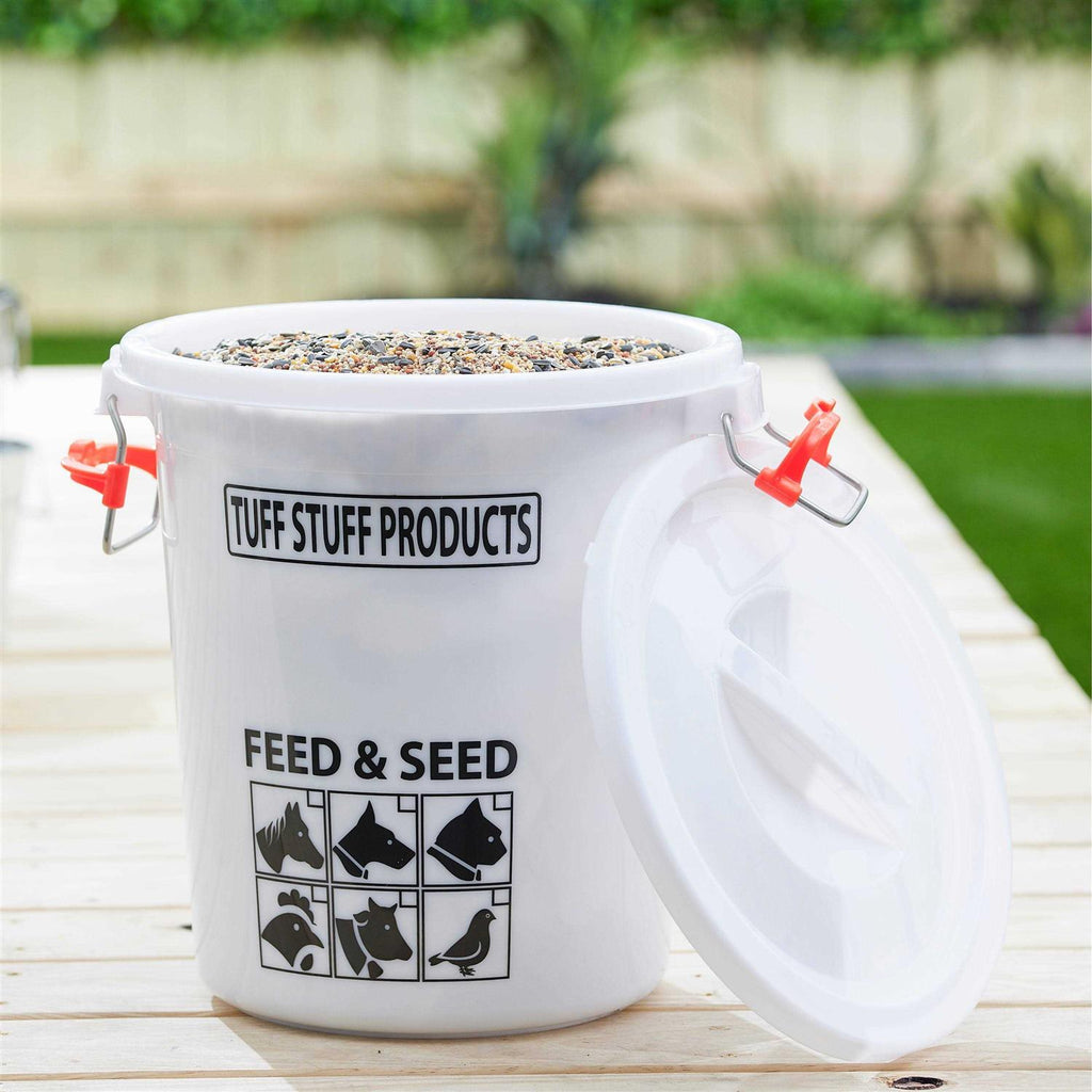 7 Gallon Feed and Seed Storage Pail with Locking Lid O6862