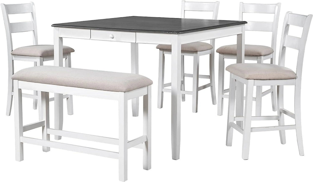 5-Piece Round Dining Table and Chairs Set Q9691