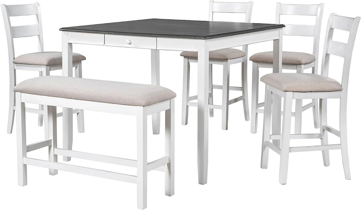 5-Piece Round Dining Table and Chairs Set Q9691