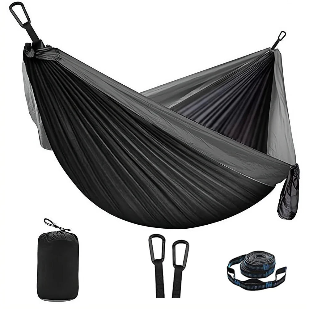 Camping Hammock Double Portable Dark Green W405