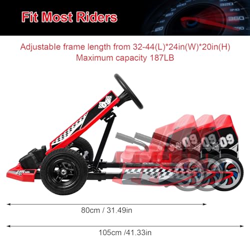 36V Electric Go Kart 350W Drift Kart 16 MPH C834