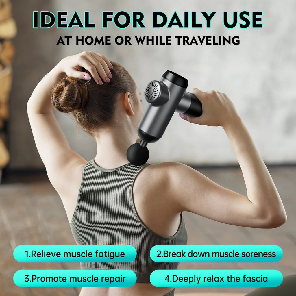 Adjustable Handheld Deep Tissue Massage Gun D4718