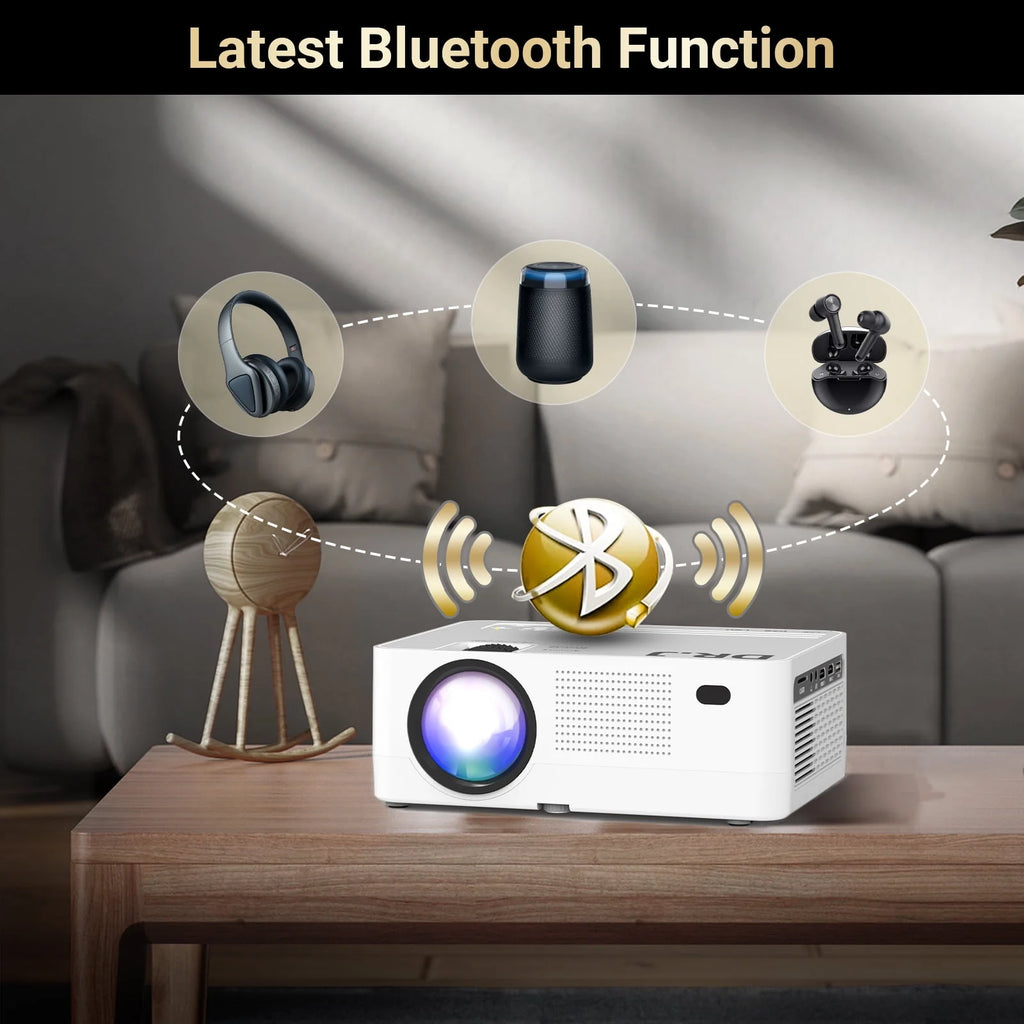 1080P 5G Wifi Bluetooth Projector with 120 Screen J4654