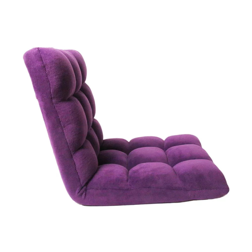 Purple Microfiber Quilted Recliner Chair Z94264