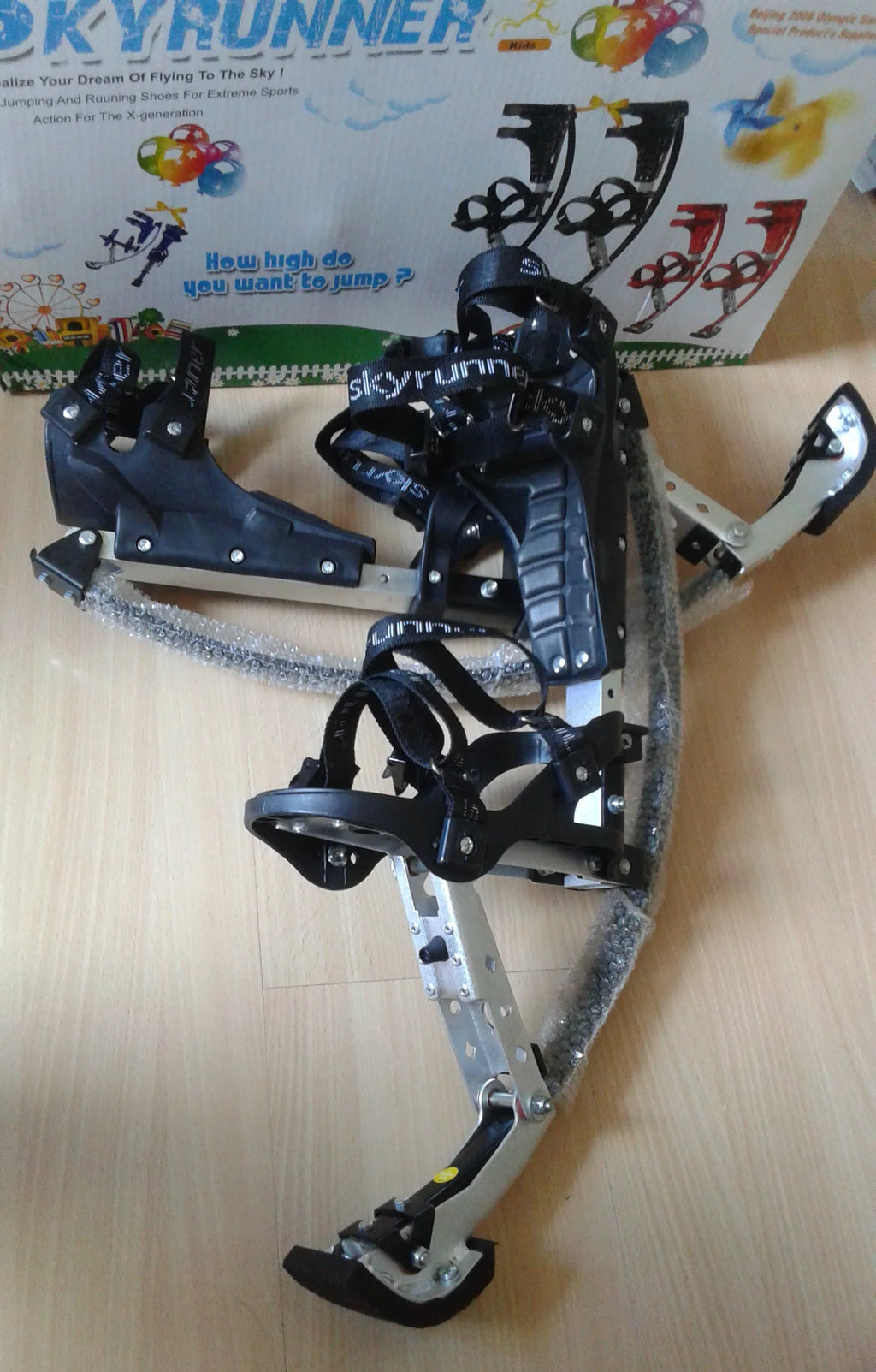 Black Kangaroo Shoes Jumping Stilts J8291