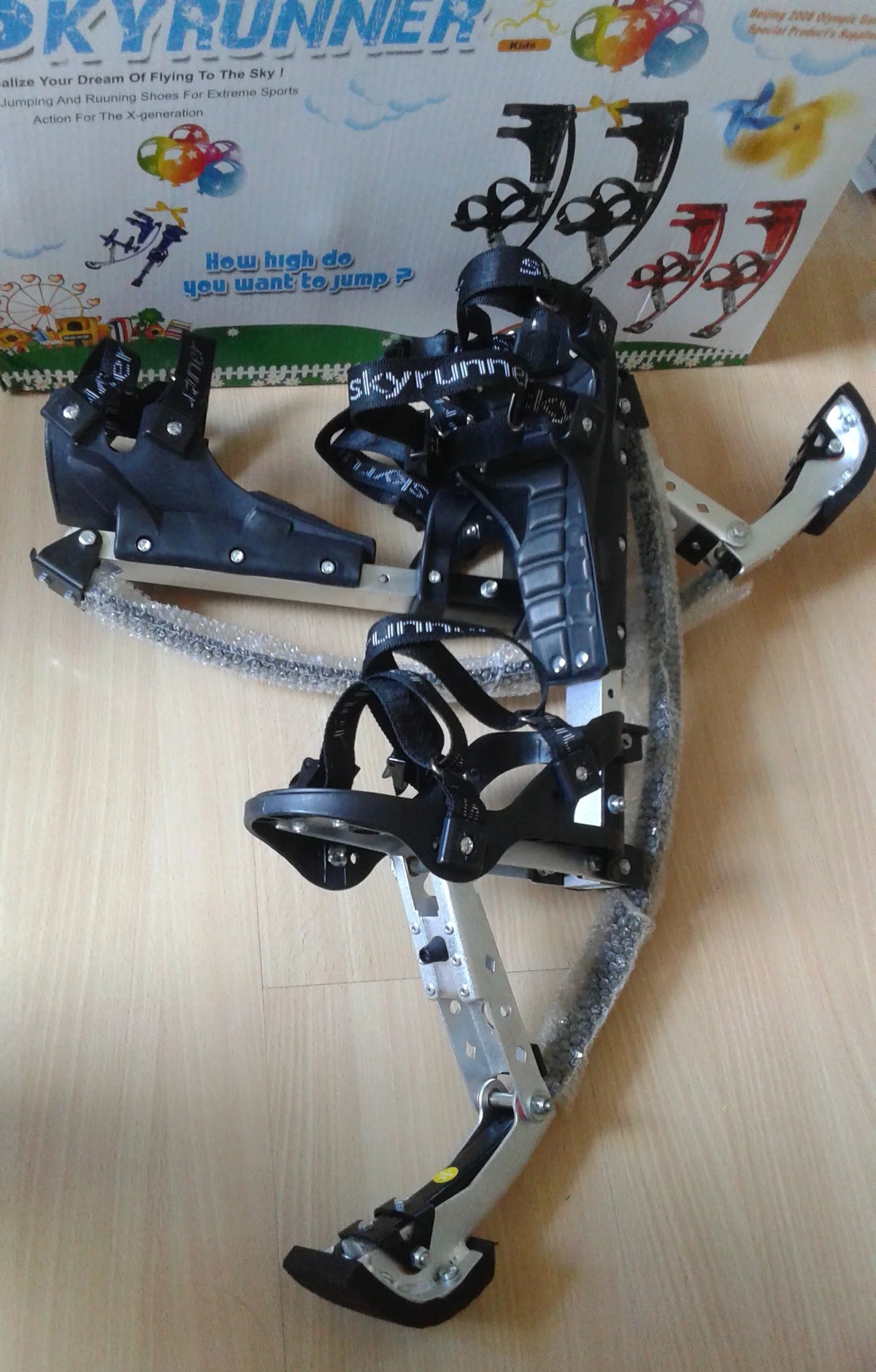 Black Kangaroo Shoes Jumping Stilts J8291