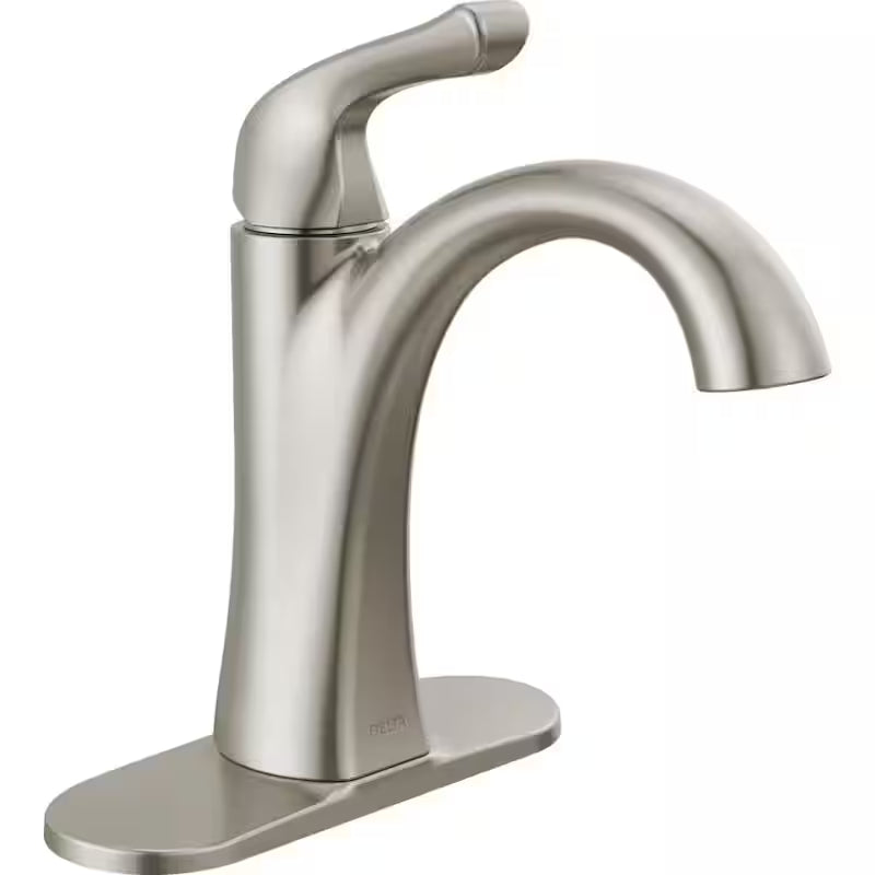 Single Hole Single-Handle Bathroom Faucet Brushed Nickel L6712