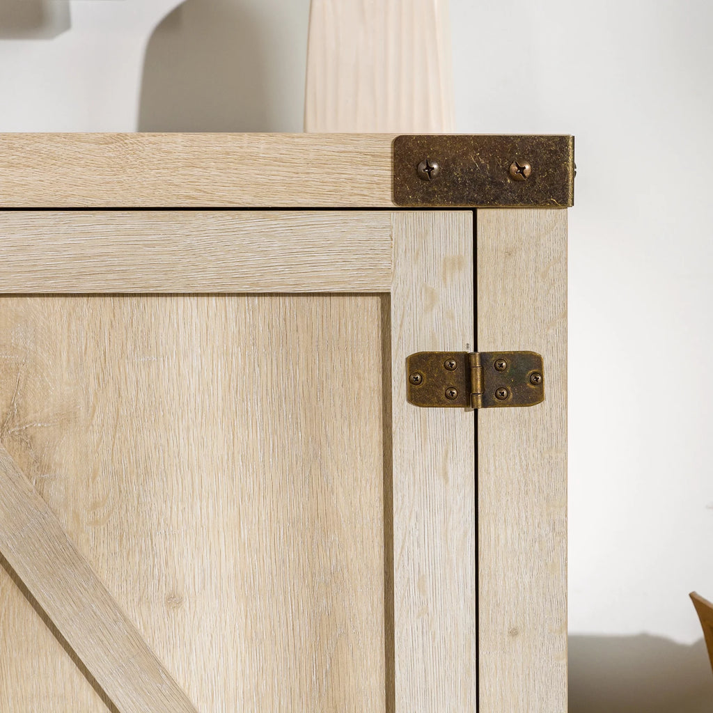 Modern Farmhouse Barn Door TV Stand E21778