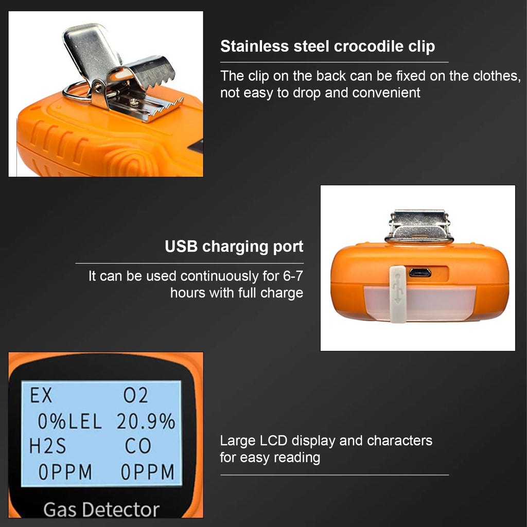 Portable Digital Rechargeable Gas Monitor A7055
