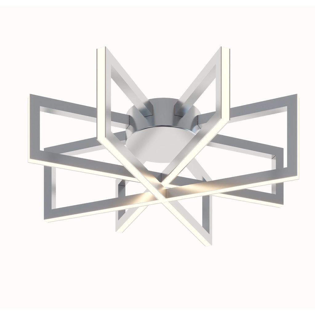 17 Inches Wide Black LED Flush Mount P112355