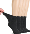 Super Soft Thin Bamboo Ankle Socks, 4 Pairs P910