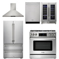 36 Propane Gas Range, Range Hood, Refrigerator, Dishwasher, Wine Cooler H1776