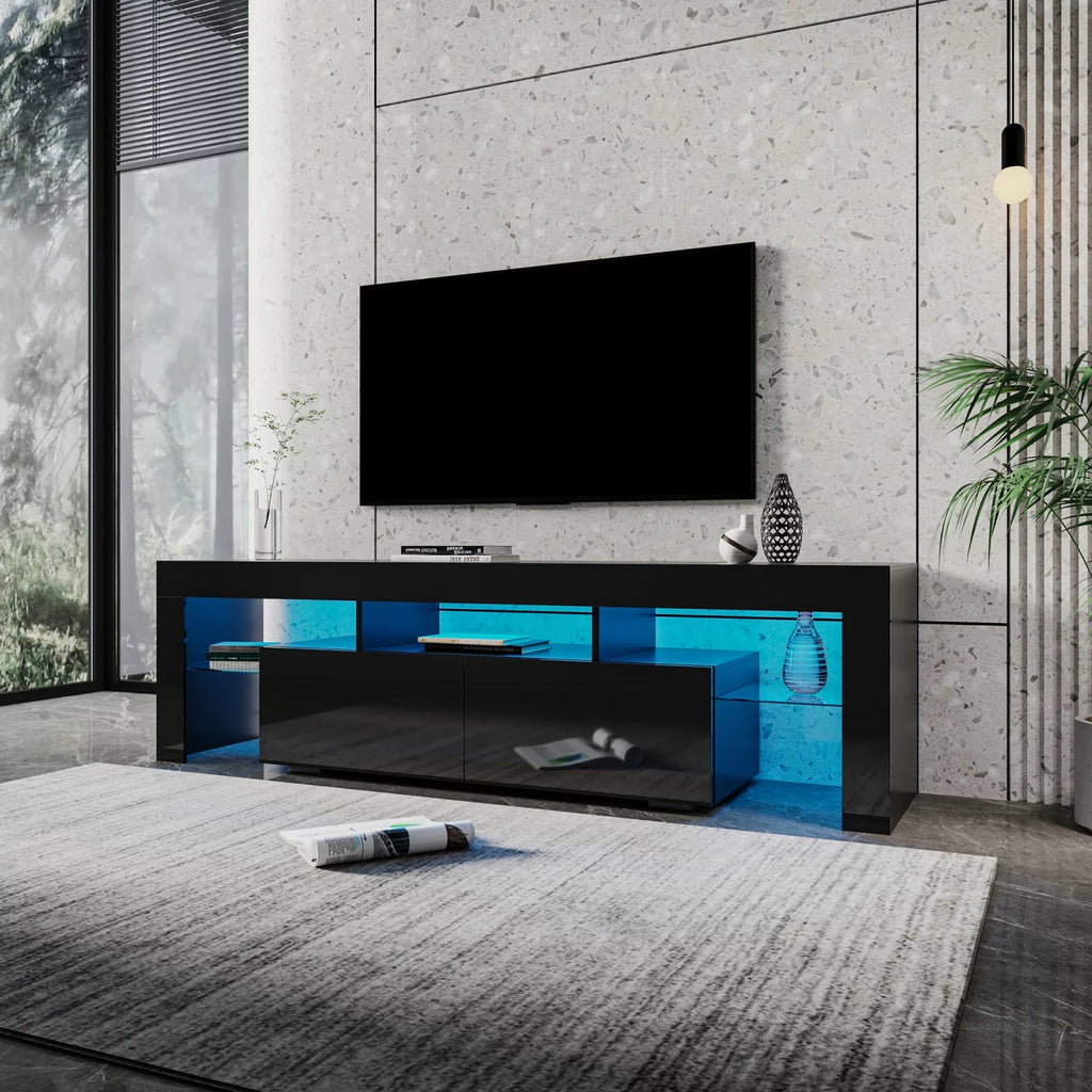 Black Modern LED TV Stand up to 80'' C365630