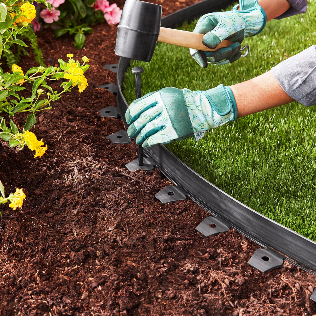 2-inch Tall 30-ft Plastic Black Landscape Edging D455307