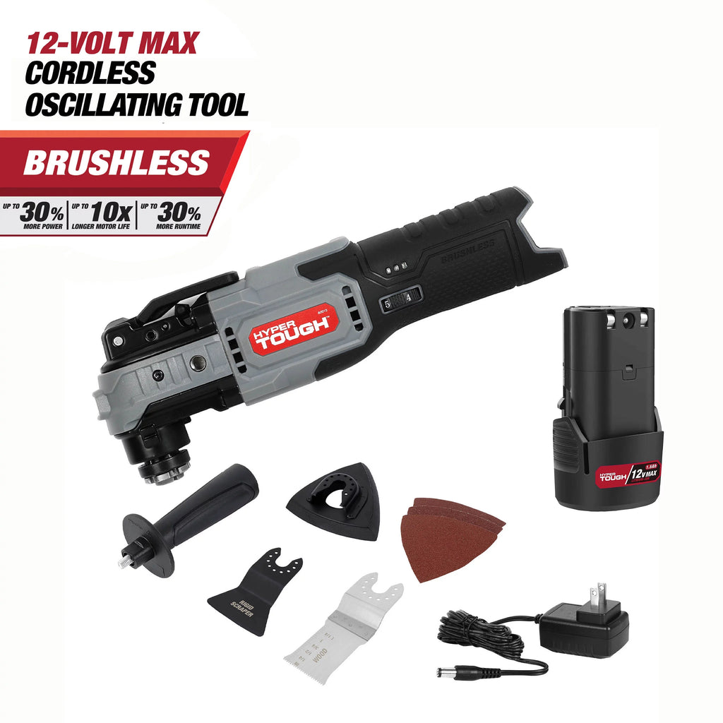 12 Volt Max Brushless Oscillating Tool and Cordless Reciprocating Saw with Battery and Charger P569944