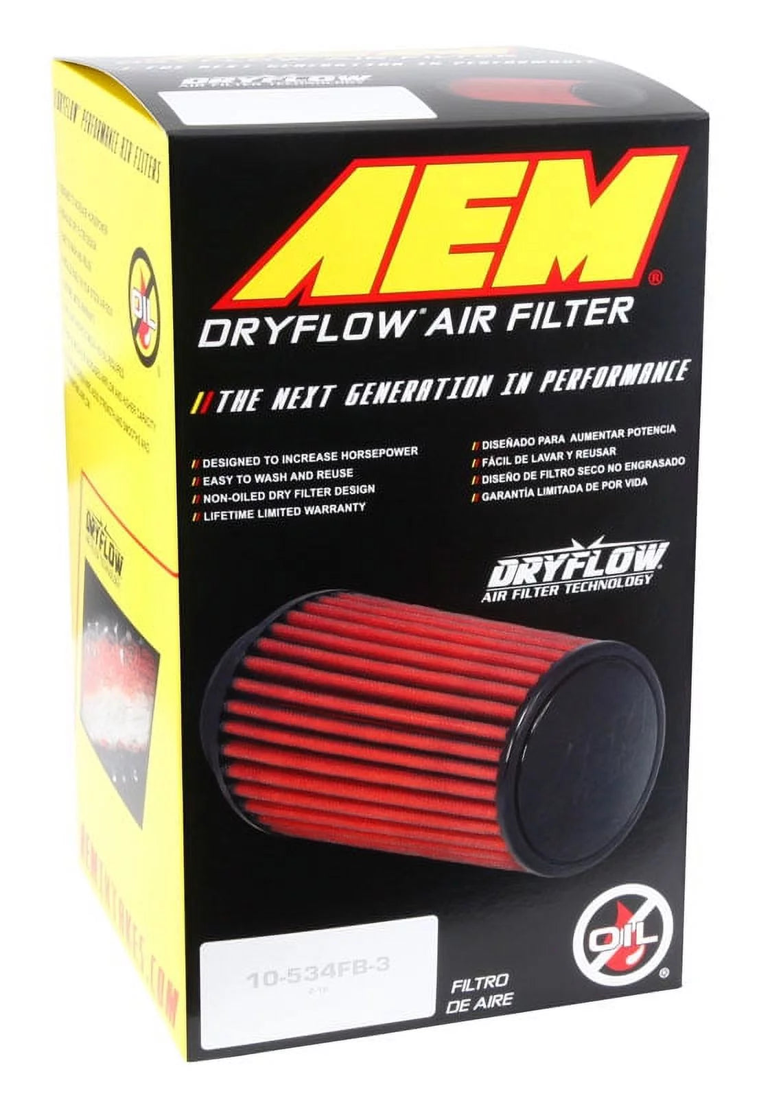 Universal DryFlow Clamp-On Air Filter I124185