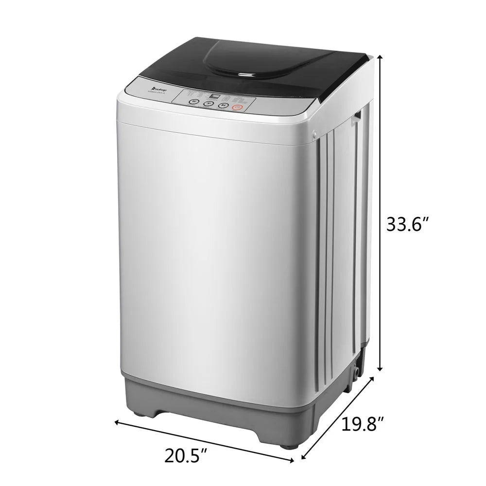 13.3lbs Portable Fully Automatic Washing Machine with Drain Pump V934980