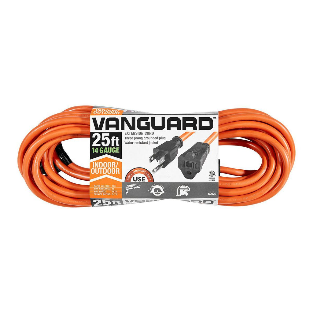 Orange 25 ft. 14/3 Gauge Indoor/Outdoor Extension Cord A236