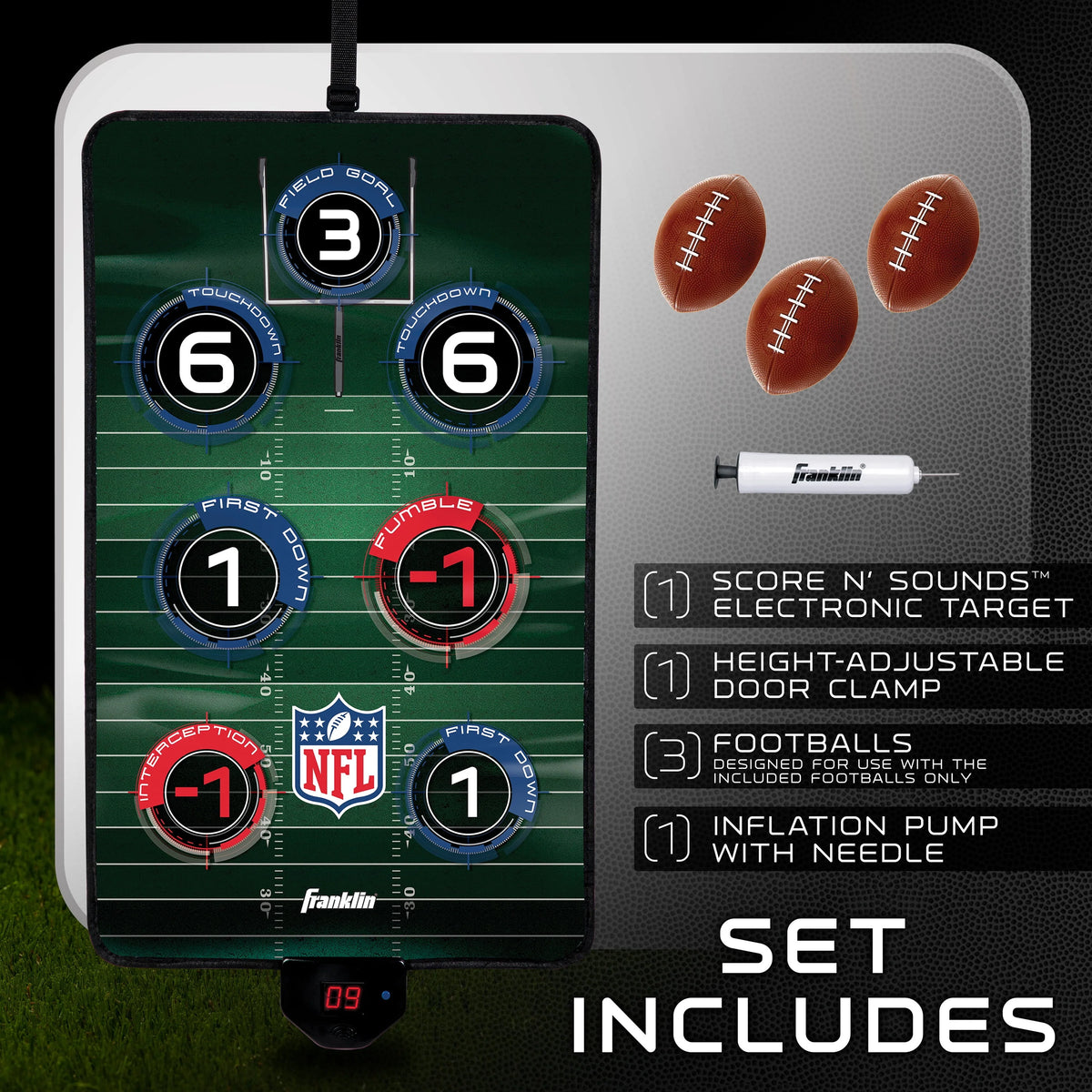Electronic Football Target Toss M384123