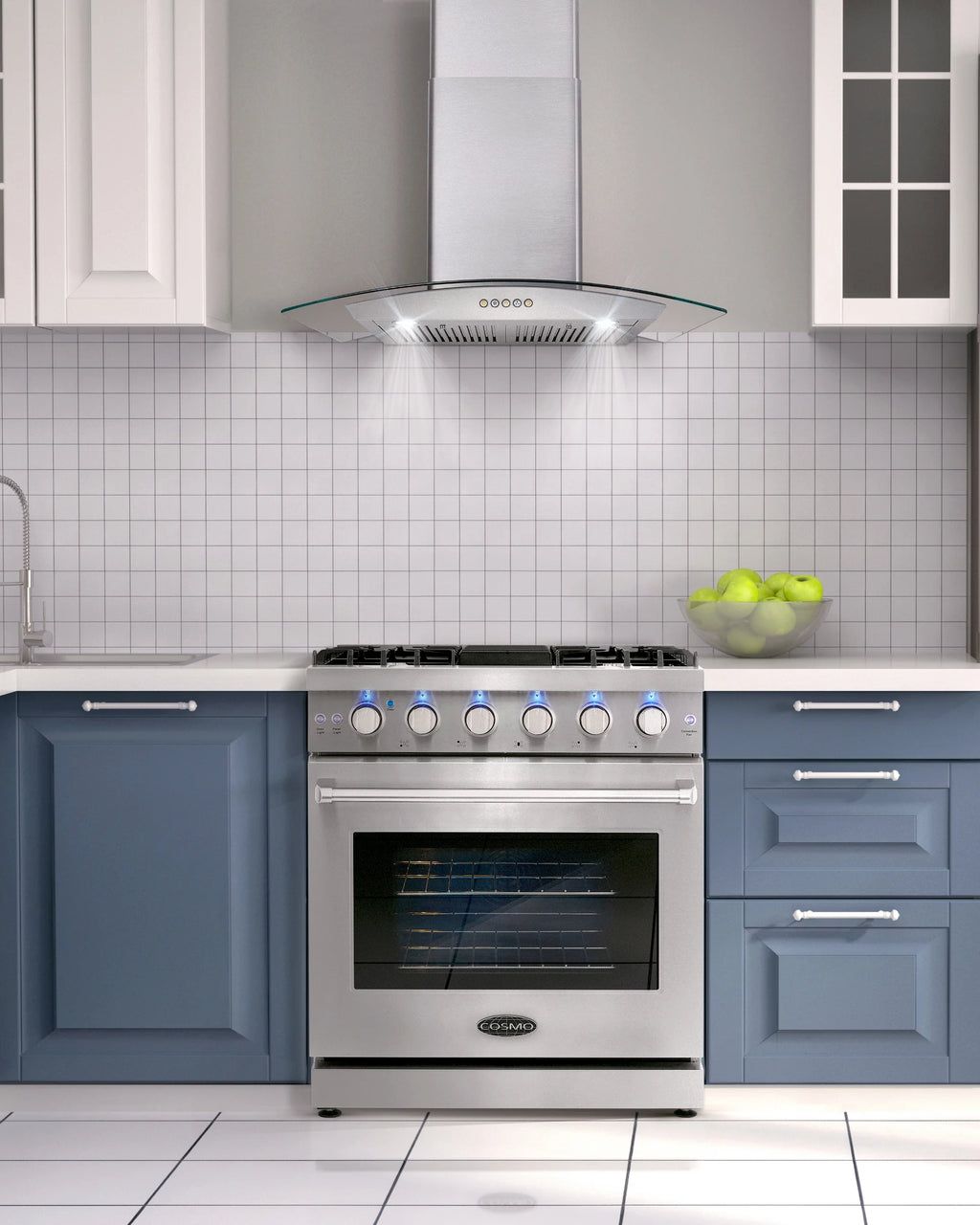 3 Piece Kitchen Appliance Package with Gas Range Range Hood and Dishwasher I153