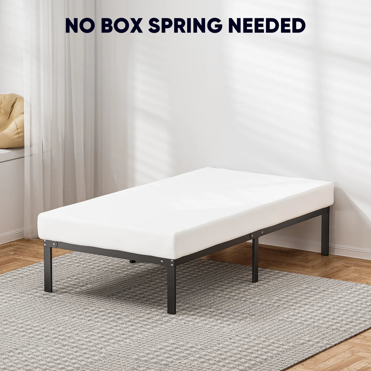 King Metal Platform Bed Frame Q712605