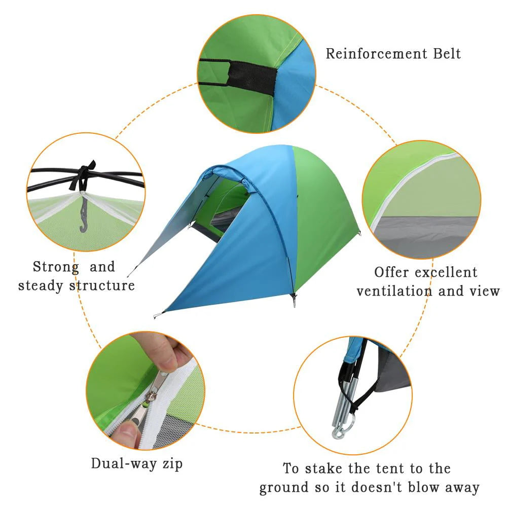 Blue Green Oxford Fabric Single Person Tent A77740
