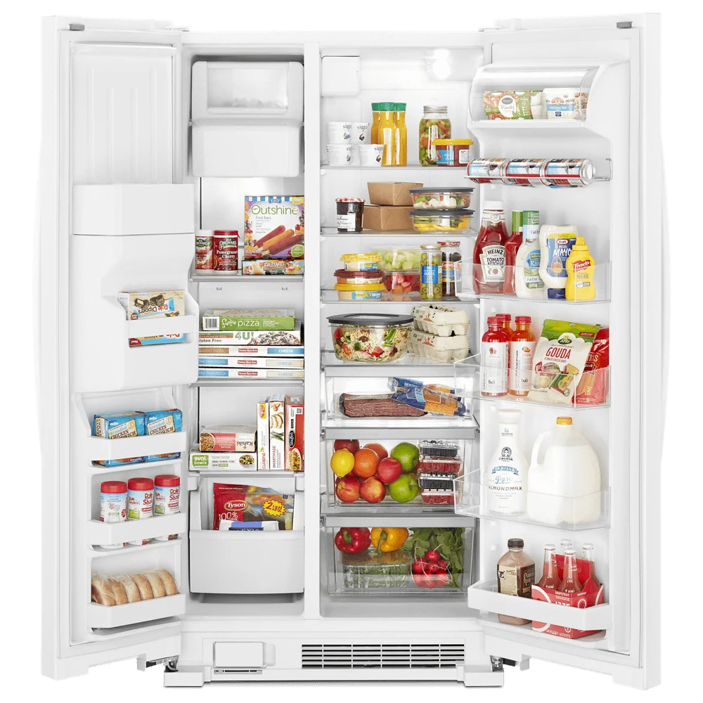 33 Wide 21.4 Cu. Ft. Side By Side Refrigerator - White Q508448
