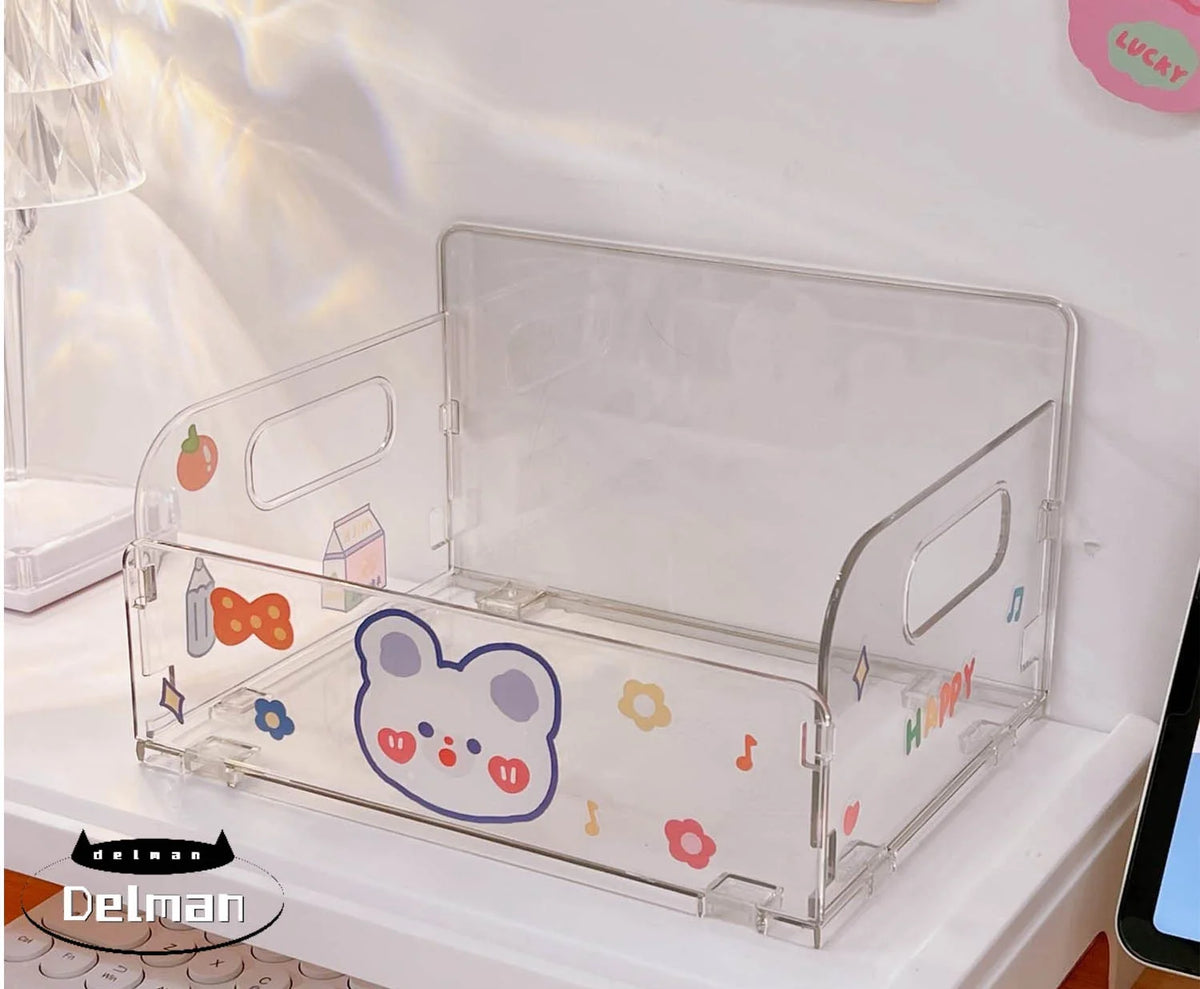 Foldable Desk Organizer with Stickers S593