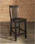 Black 24-Inch Bar Stool Set Of 2 I765107