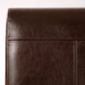 Chocolate Brown Leather Dining Chairs Set of 2 W3589