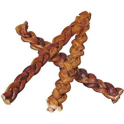 Braided Bully Sticks Dog Treats J6714