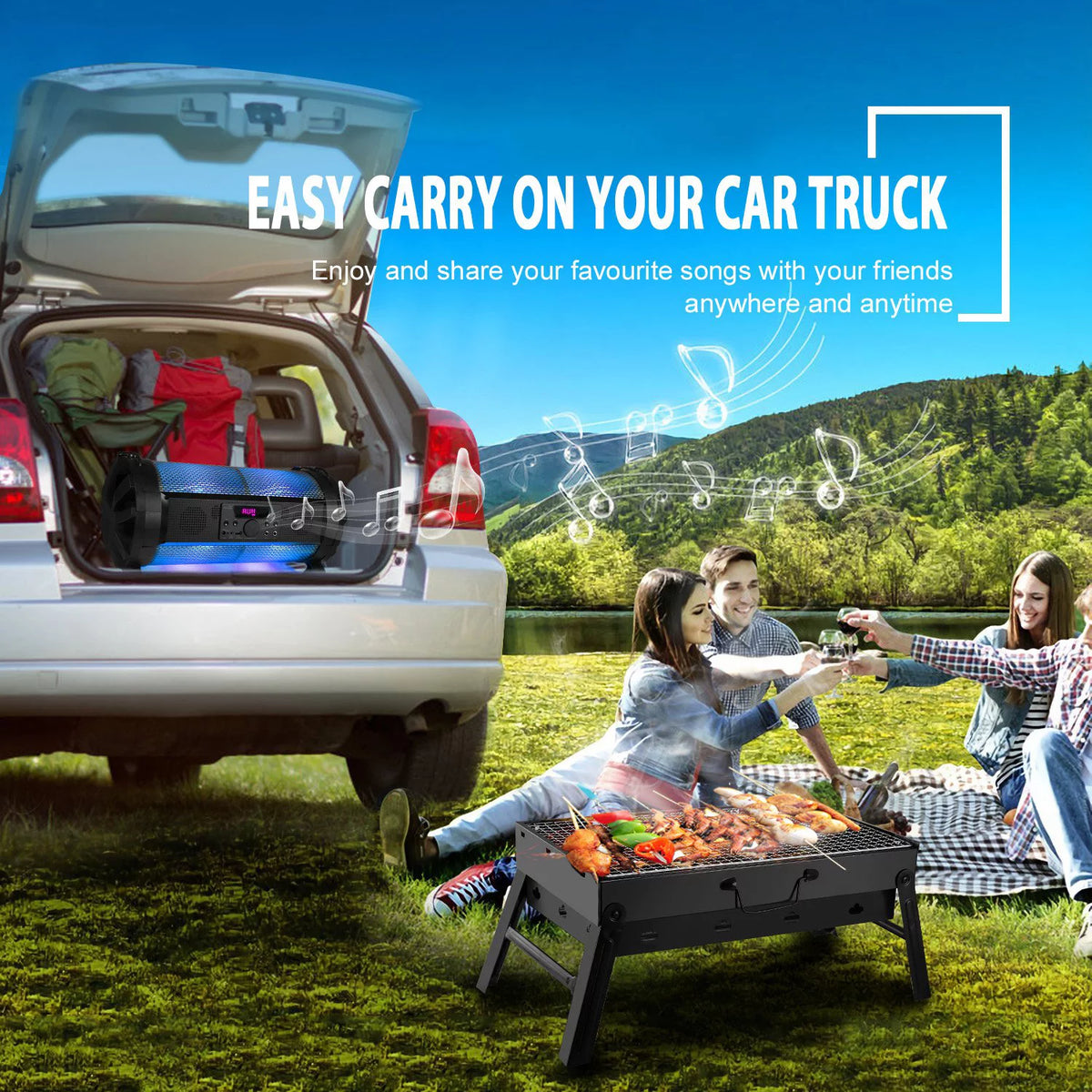 Portable Foldable Charcoal Grill B51053