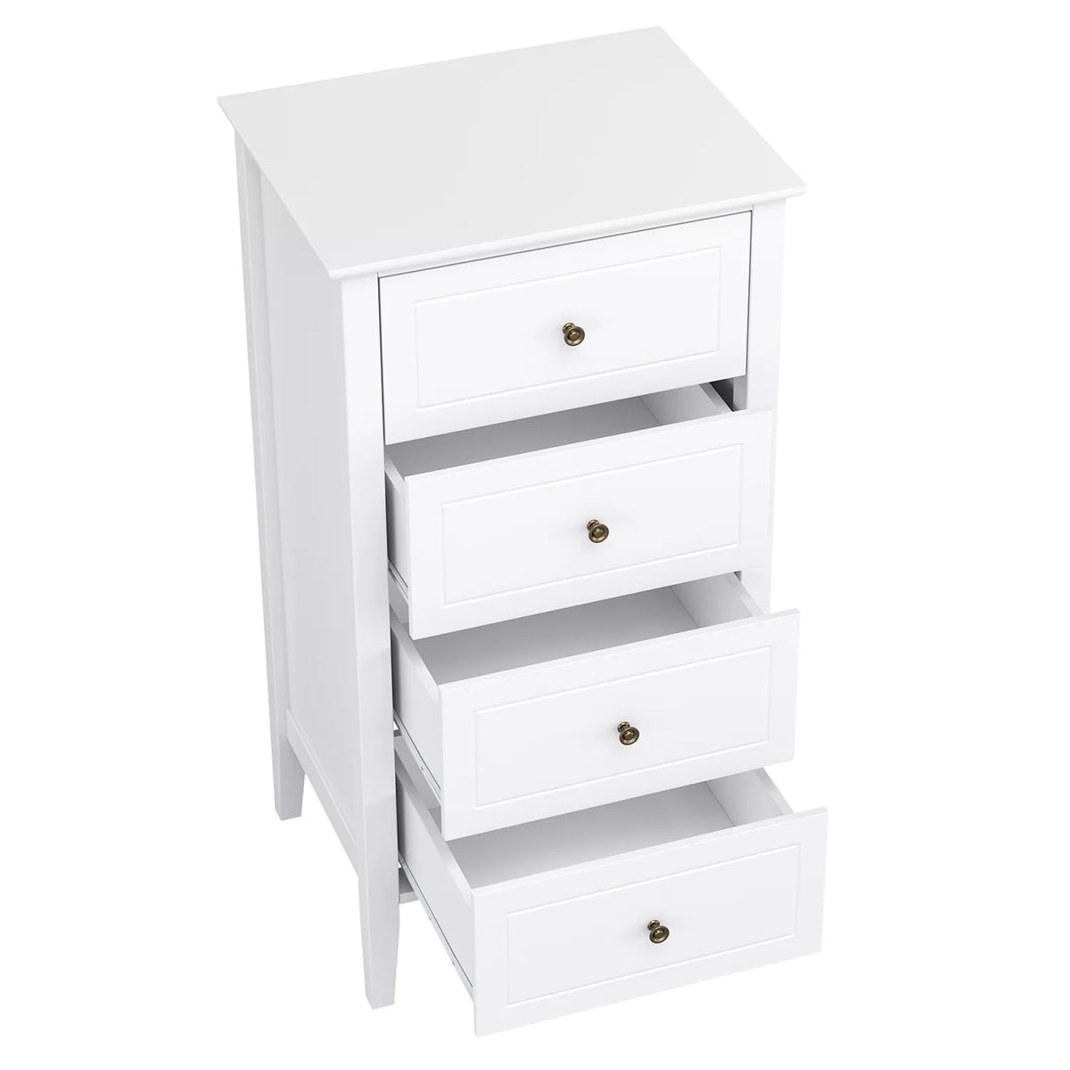 White 4 Drawer Wood Dresser Z992886