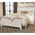 Queen Panel Bed in Whitewash E44538