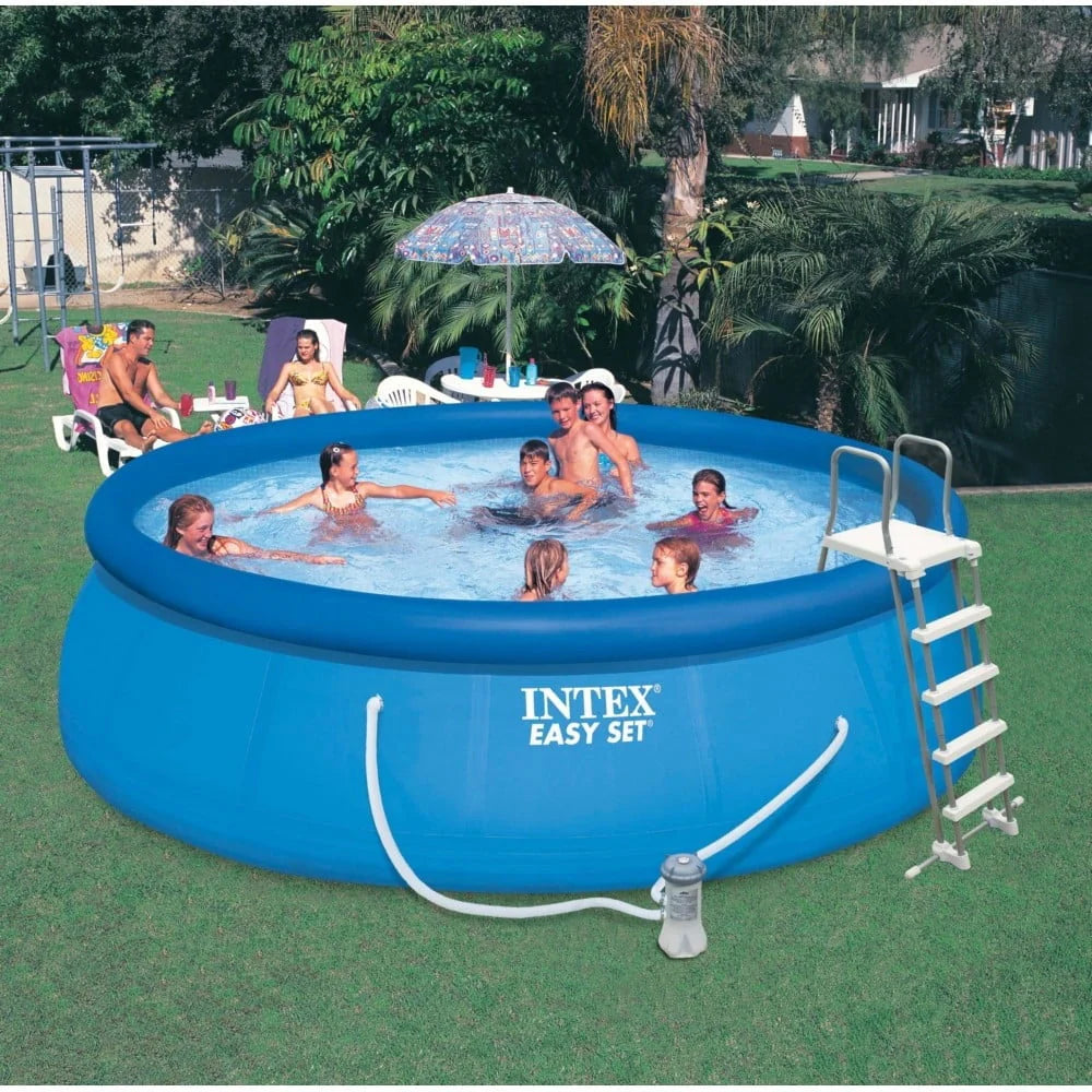 15 x 48 Inflatable Pool with Ladder and Pump C88366